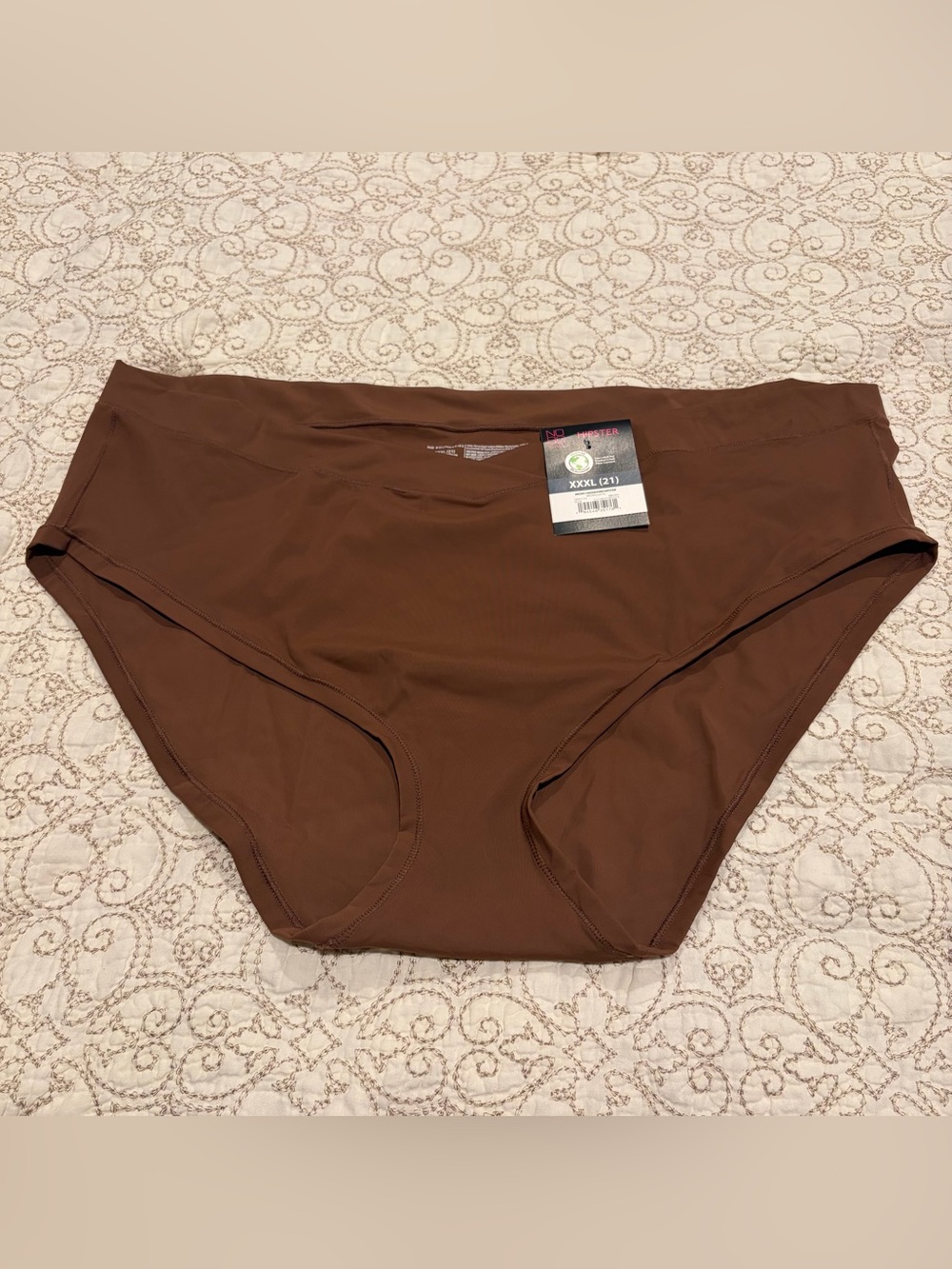NWT No Boundaries Women’s Brown Micro Crossover Hipster Bikini Bottoms Size XXXL